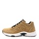 CHANEL Nylon Suede Calfskin Printed CC Sneakers 39.5 Beige