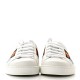 GUCCI Calfskin Web Mens Gucci Band Ace Sneakers 8 White